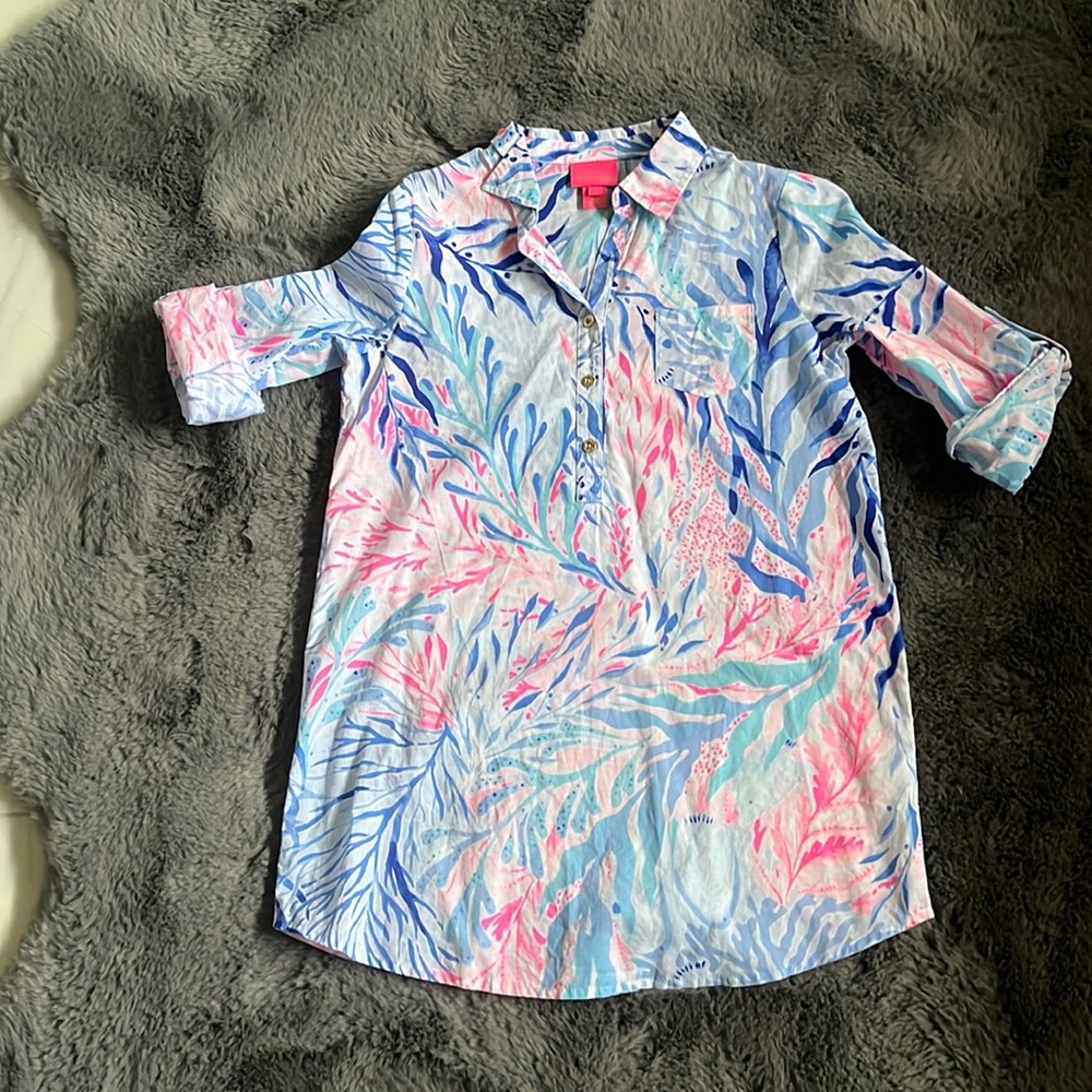 Girls Lilly Pulitzer shirt dress